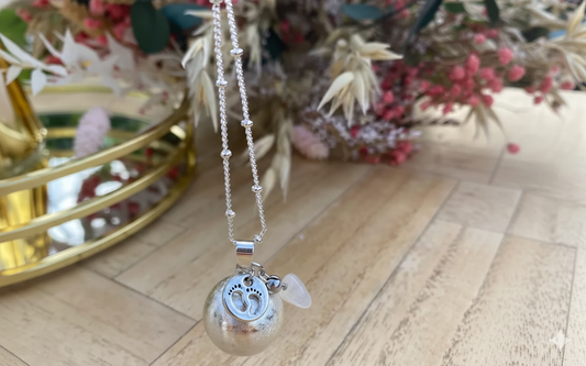 Pregnancy bola - silver